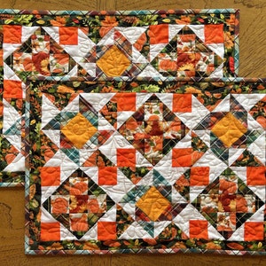 Give Thanks PDF Placemat Quilt Pattern - Thanksgiving Quilt Pattern - Autumn Quilt Pattern