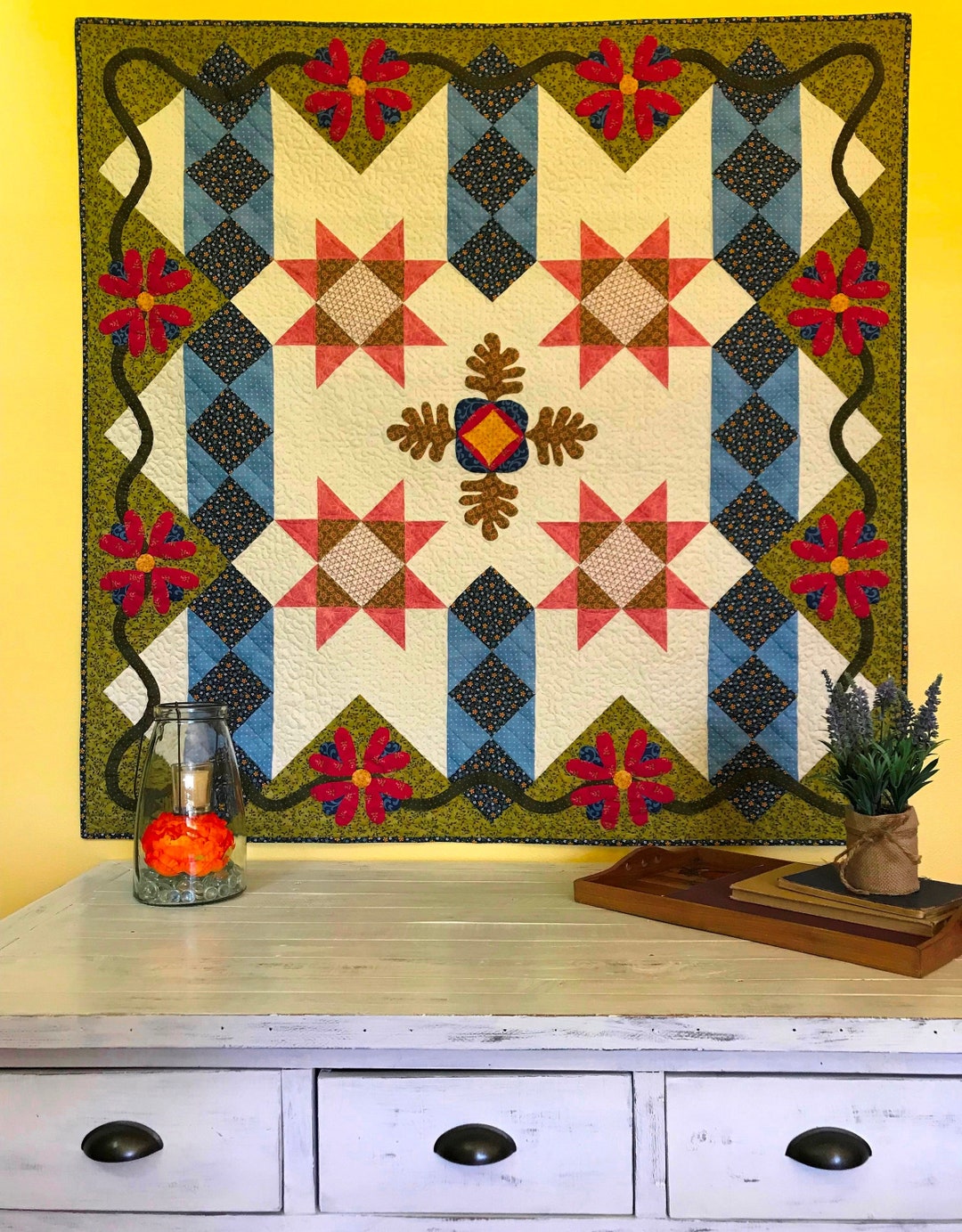 Stars Quilt Pattern PDF Nordic Stars Quilt Pattern Etsy