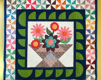 Flower Basket Quilt Pattern – Spring Wall Hanging (PDF Pattern) - Etsy