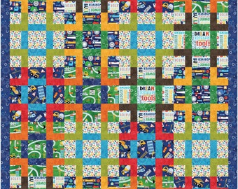 Boy PDF Quilt Pattern - Build It PDF Quilt Pattern