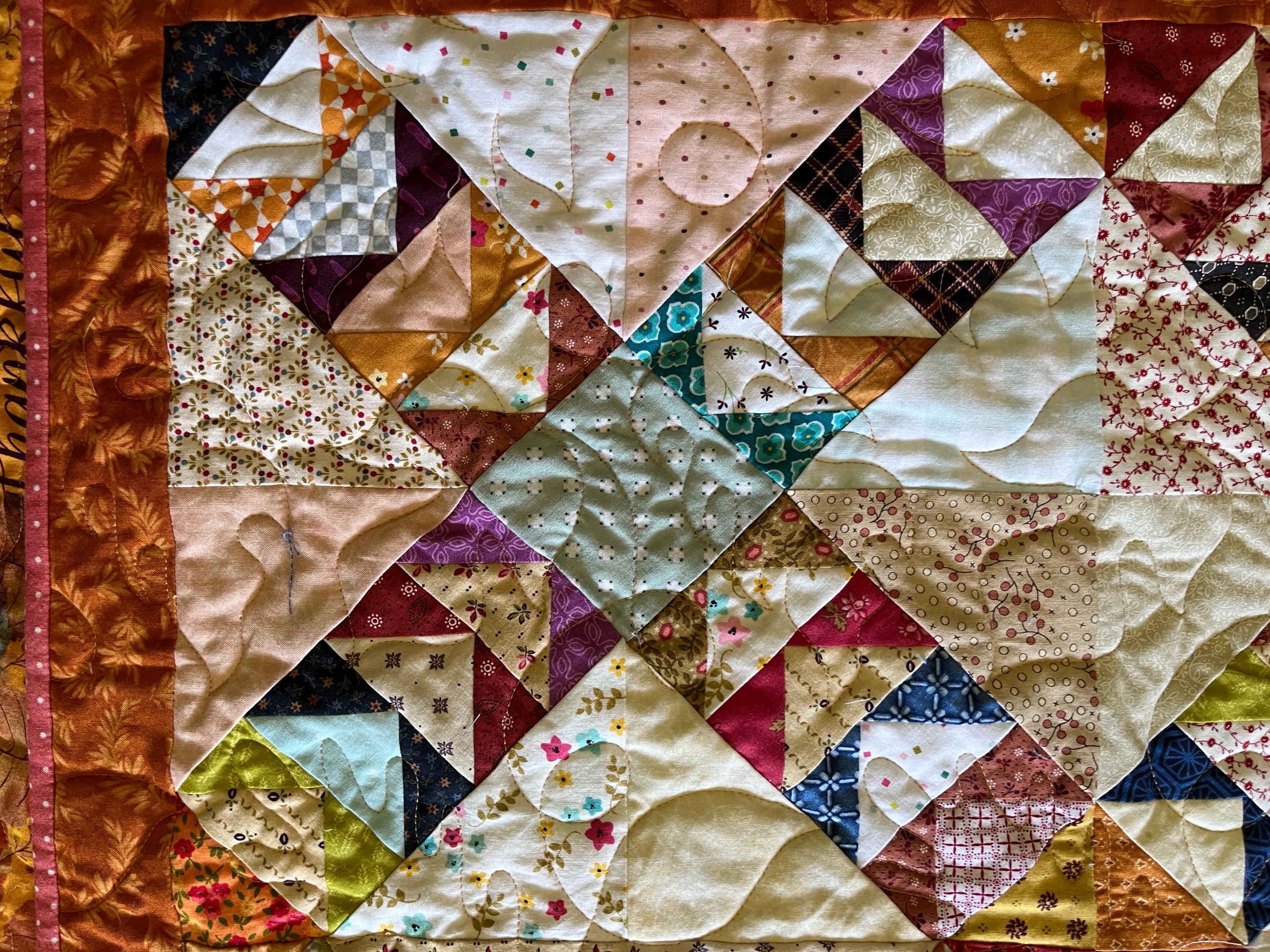 Flying Geese Quilt PDF Pattern - Flying Geese in Fall - Fall Quilt ...