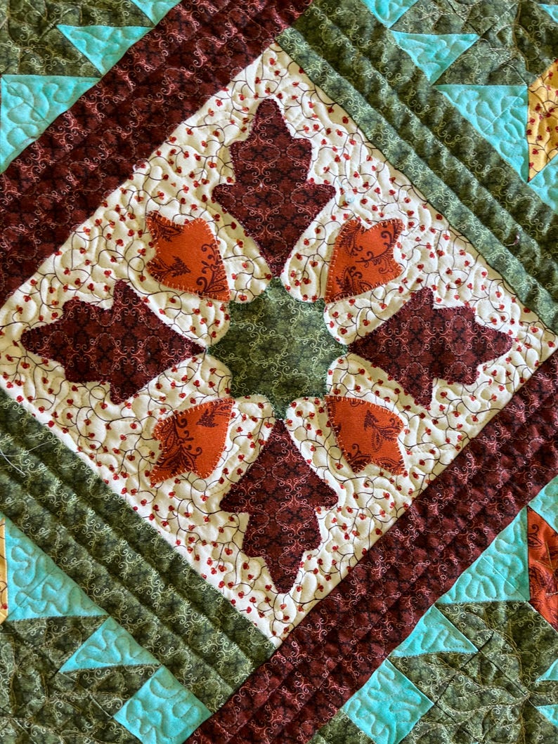 Harvest Festival BOM Quilt PDF Pattern - Fall BOM Quilt Pdf Pattern - Etsy
