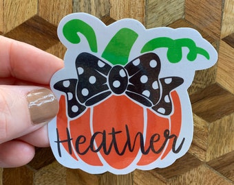 Personalized halloween laptop sticker, laptop decal, waterbottle sticker, VSCO sticker, hydroflask sticker, waterproof sticker, gifts