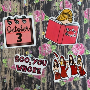 Mean Girls waterproof stickers | laptop decals | cute stickers | waterbottle stickers | hydroflask stickers | VSCO stickers | Gifts