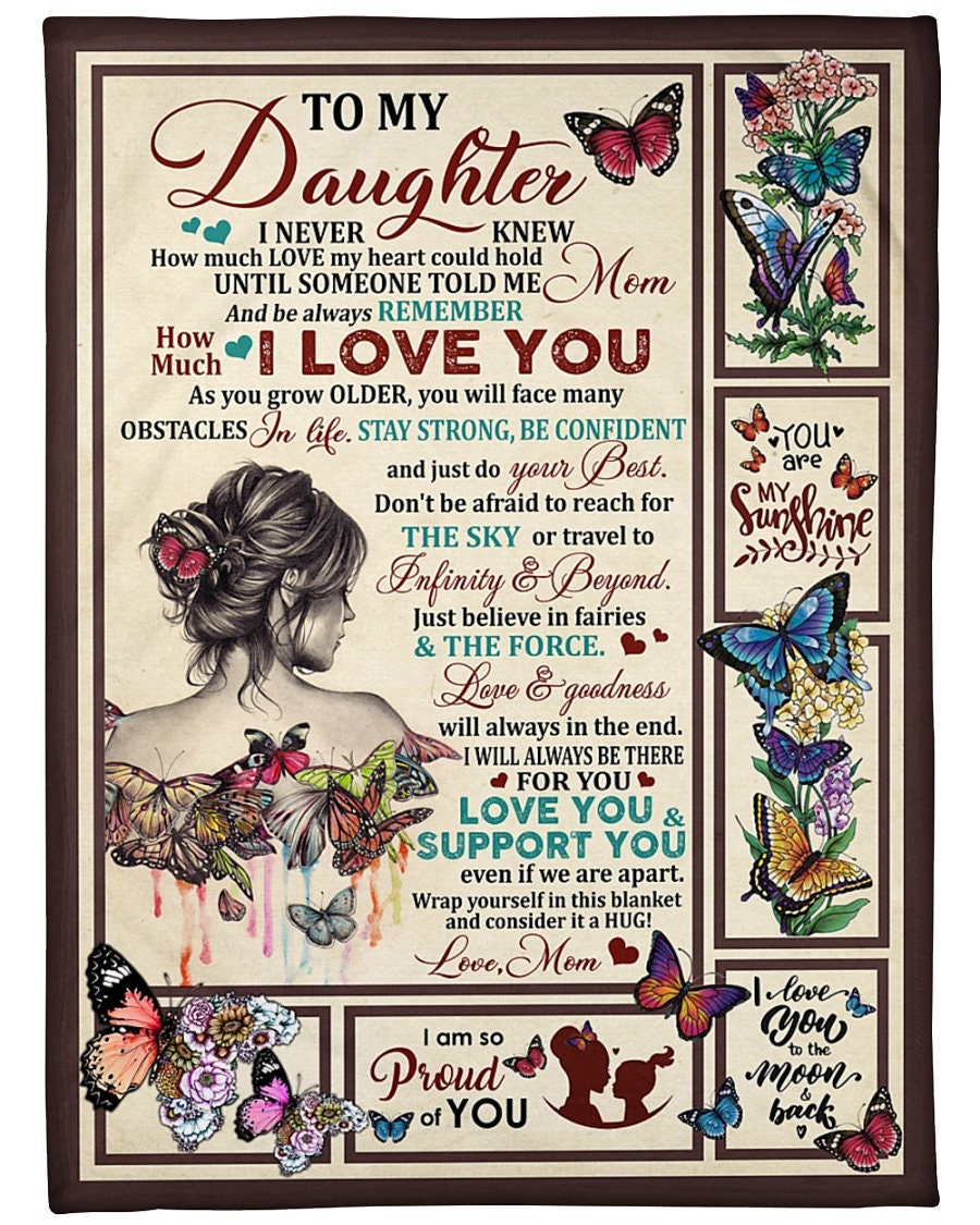 Personalized To My Daughter I M Proud Of You Fleece Etsy