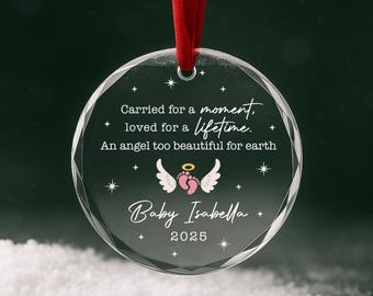 Baby Memorial Ornament – Angel Baby Remembrance Keepsake Christmas Gift - Sympathy Ornament for Will Be Parent OR146
