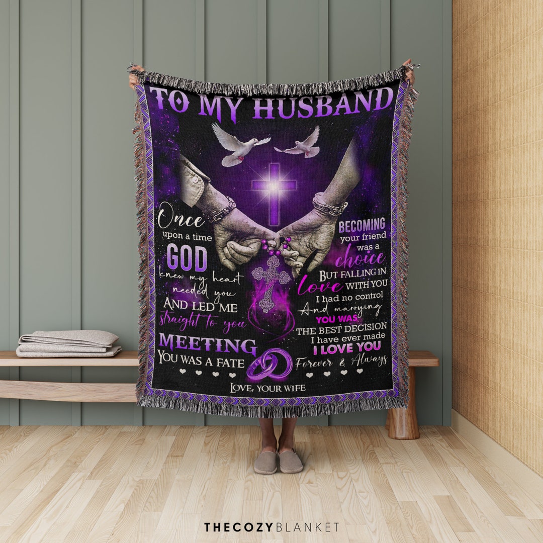 Personalized Blanket for Husband From Wife Customized Husband's Blanket