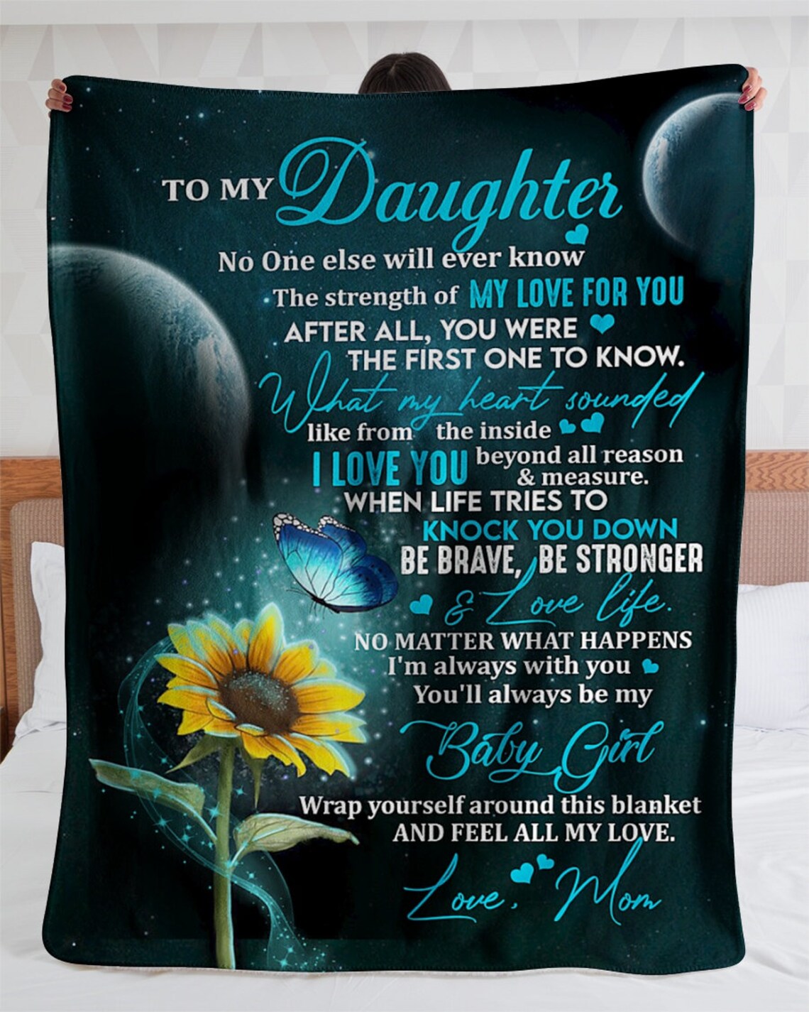 Personalized Blanket for Daughter From Mom Custom Gift for Etsy