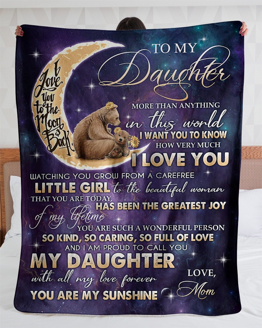 Personalized Blanket for Daughter From Mom Custom Gift for Etsy