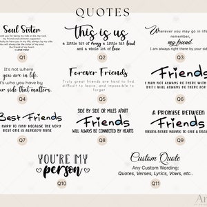 Customize Portrait Best Friend Personalized Girl Friends Portrait Unique Gift for Best Friends Art Print Best Friend Portrait PA001 image 5