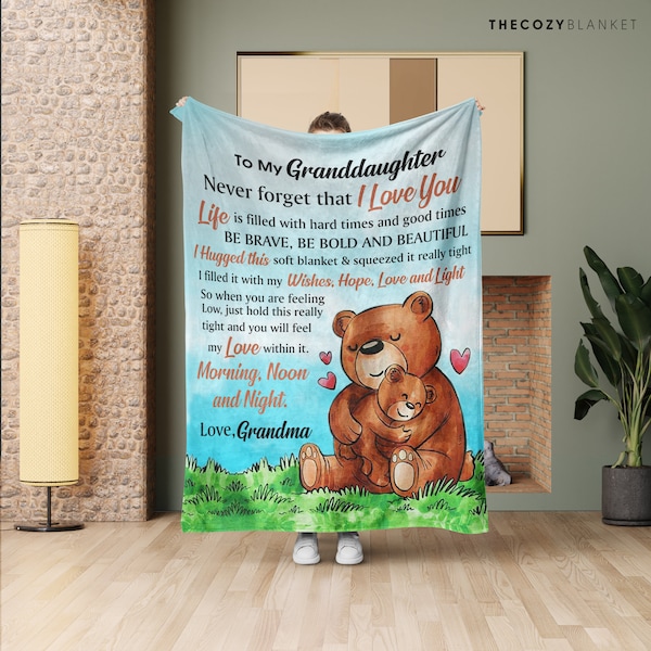 Blanket for Granddaughter From Grandma and Grandpa Etsy