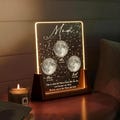 Custom Moon Phase Lamp for Mom – Personalized Star Map LED Light, Gift from Kids, We Love You to the Moon, Mother's Day Keepsake L45