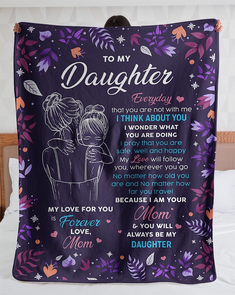 Personalized Blanket for Daughter From Mom Custom Gift for Etsy