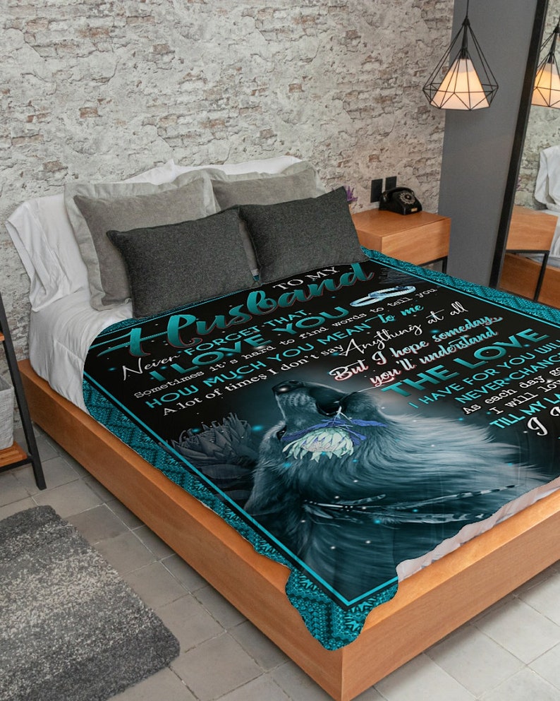 Personalized Blanket for Husband Custom Blanket Quote Etsy