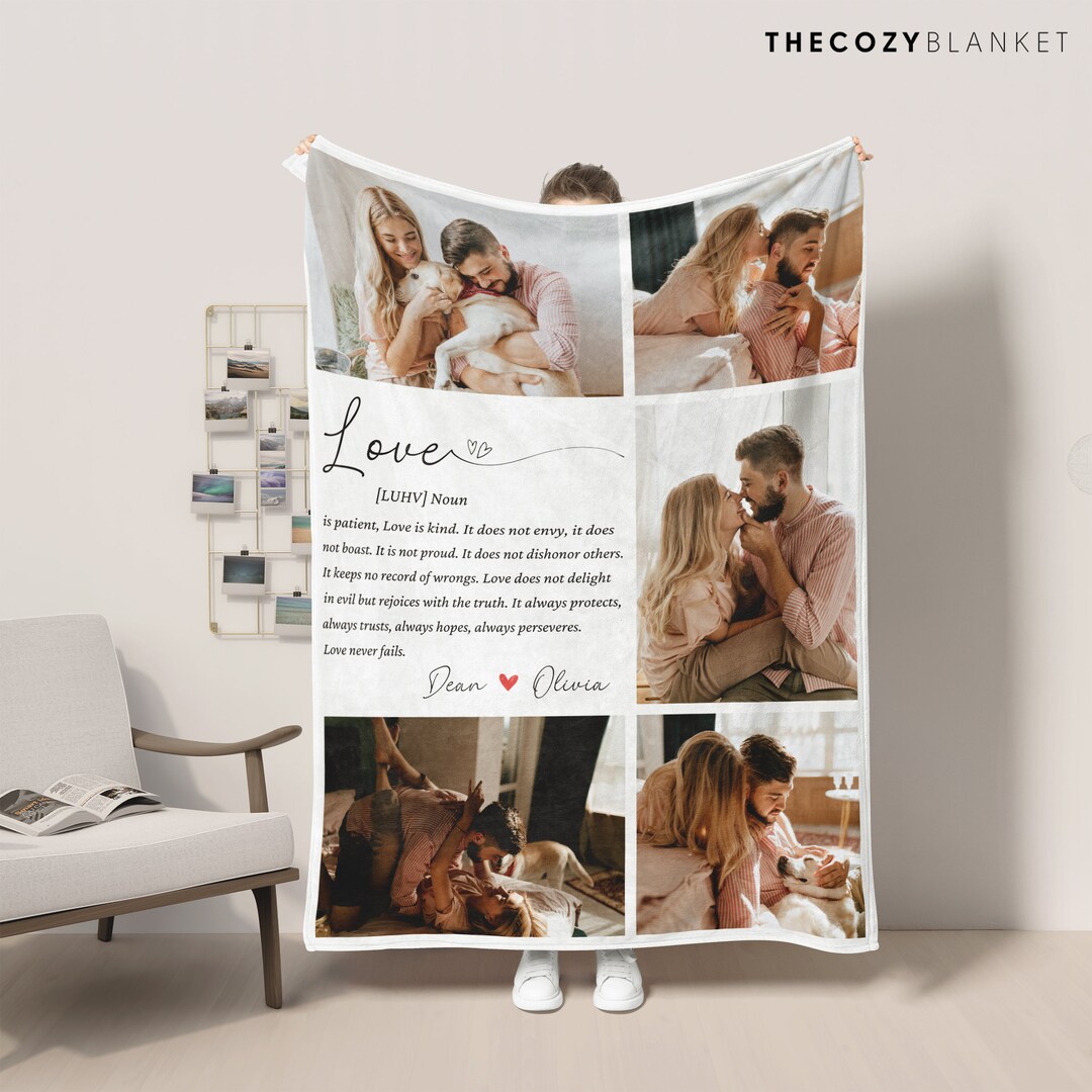 Custom Blanket With Photos Personalize Blanket With Collage Pictures