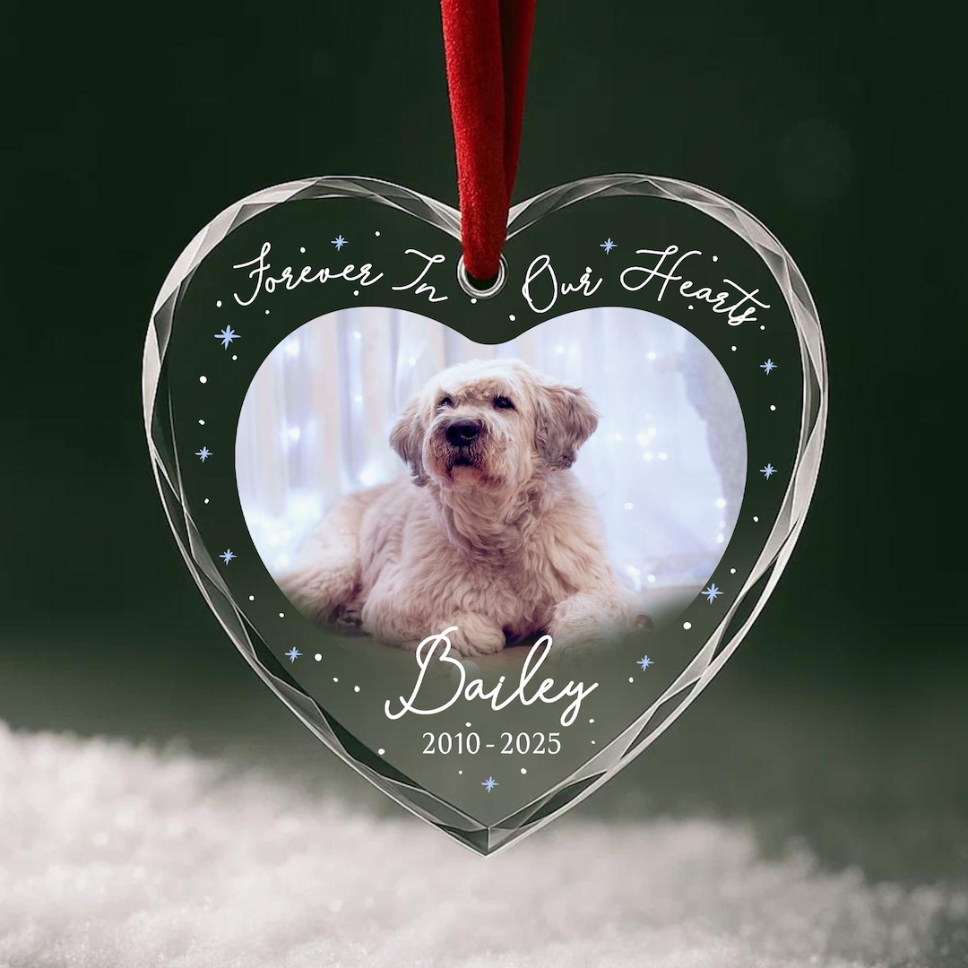 Custom Pet Memorial Ornament • Dog Loss Gift • Pet Remembrance ...