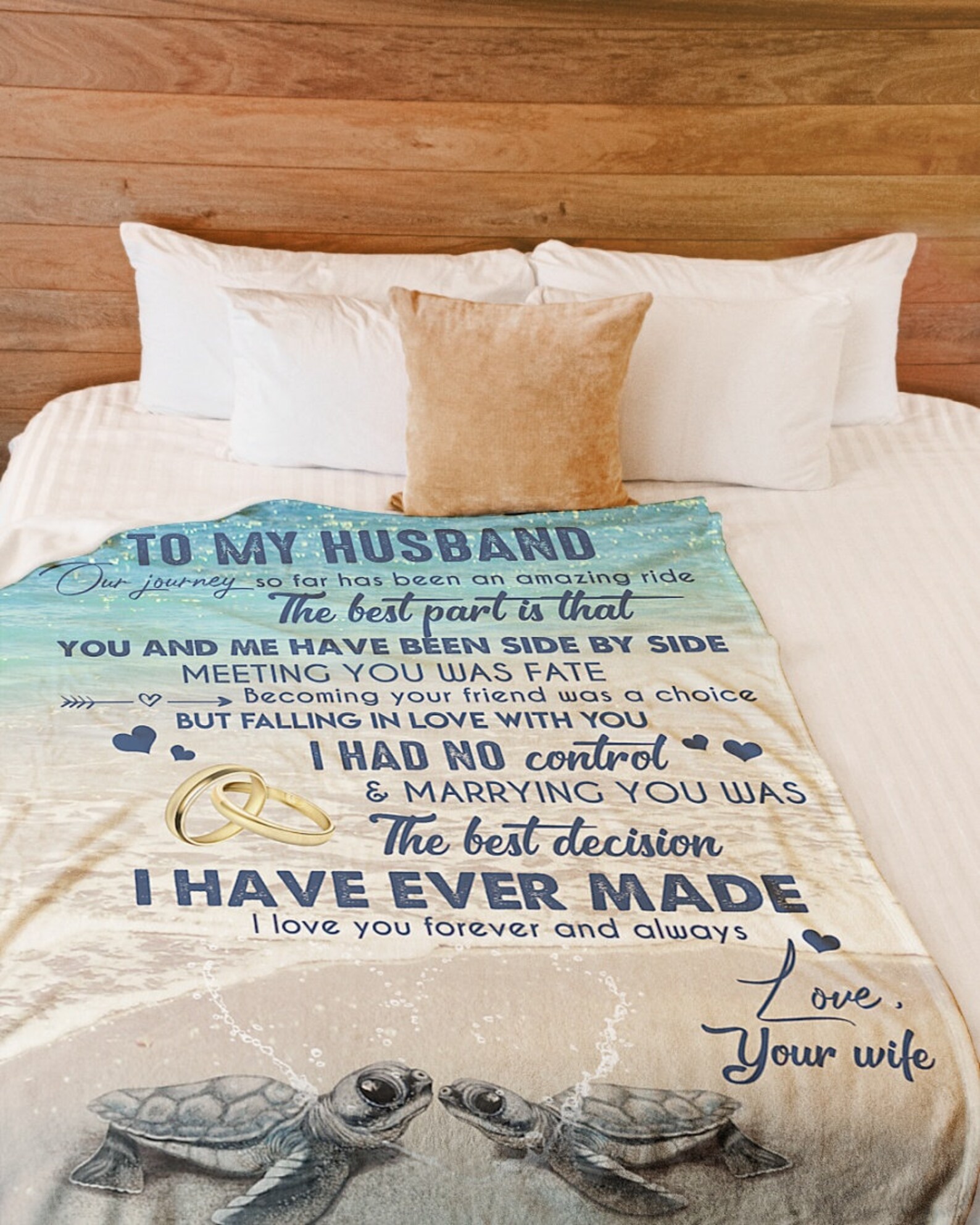 Personalized Blanket for Husband Custom Blanket Quote Etsy