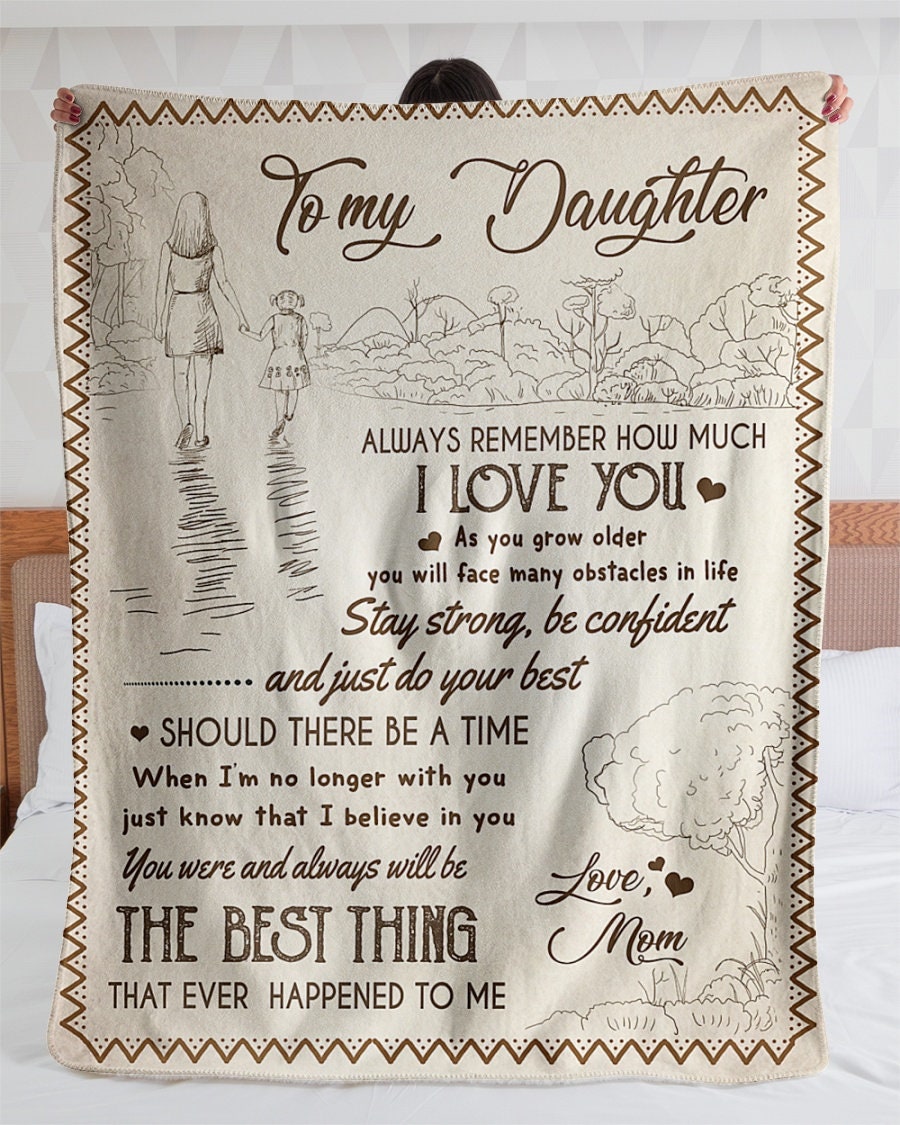 Personalized Blanket for Daughter From Mom Custom Gift for Etsy