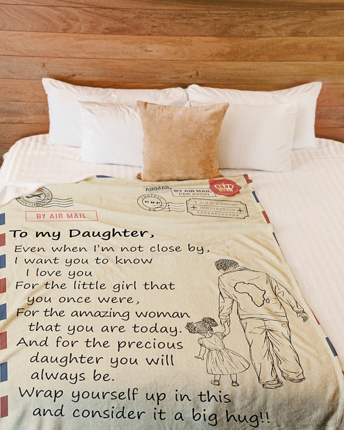 Personalized Blanket for Daughter From Dad Custom Gift for Etsy