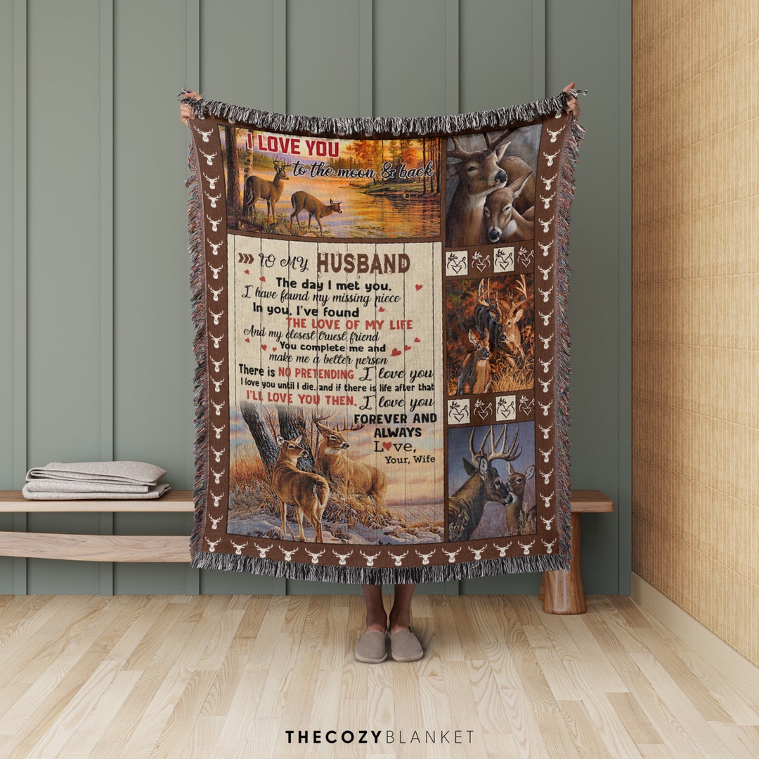 Personalized Blanket for Husband From Wife Custom Blanket Quote