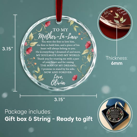 送料無料6 mm My Soul Mate Always ＆ Forever刻印クラシックスターリングシルバープレーンウェディングバンドリング並行輸入 To My Mother-in-law on My Wedding Day \u2013 Personalized Daisy Glass