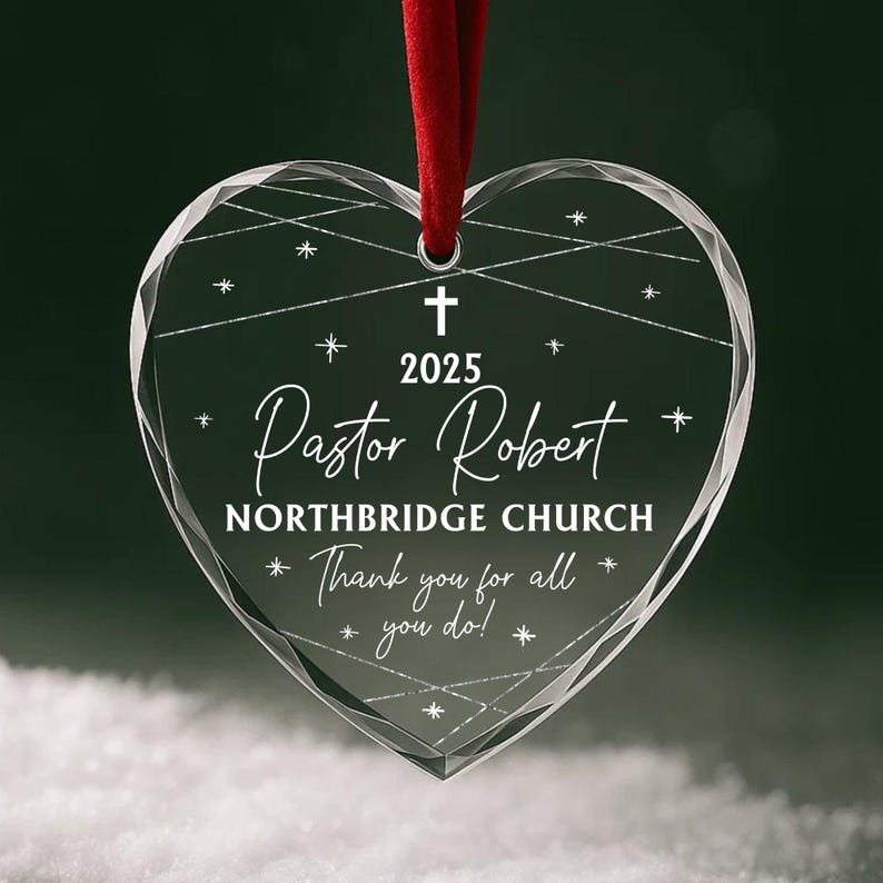 Pastor Appreciation Gift – Personalized Pastor Ornament, Pastor ...