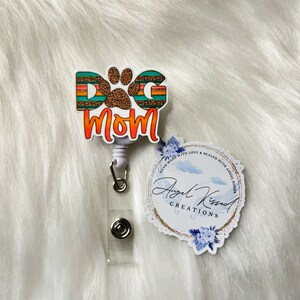 Dog Mom Badge Reel