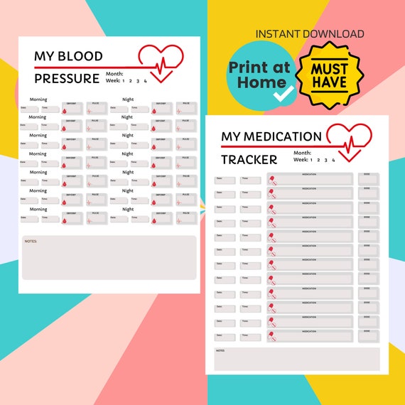 Must Have for Heart Attack Survivors Medication and Blood Etsy