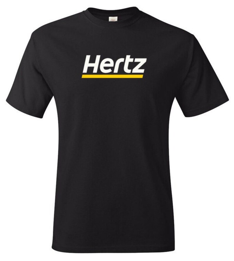 Hertz Car Rental Company Tshirt Etsy