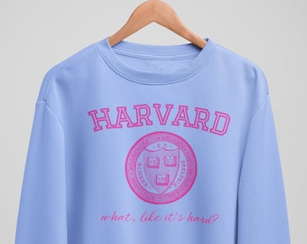 pink harvard hoodie