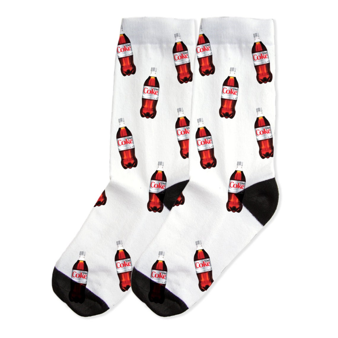 Soda Socks Diet Coke Caffeine Addict Soda Addict Funky Etsy