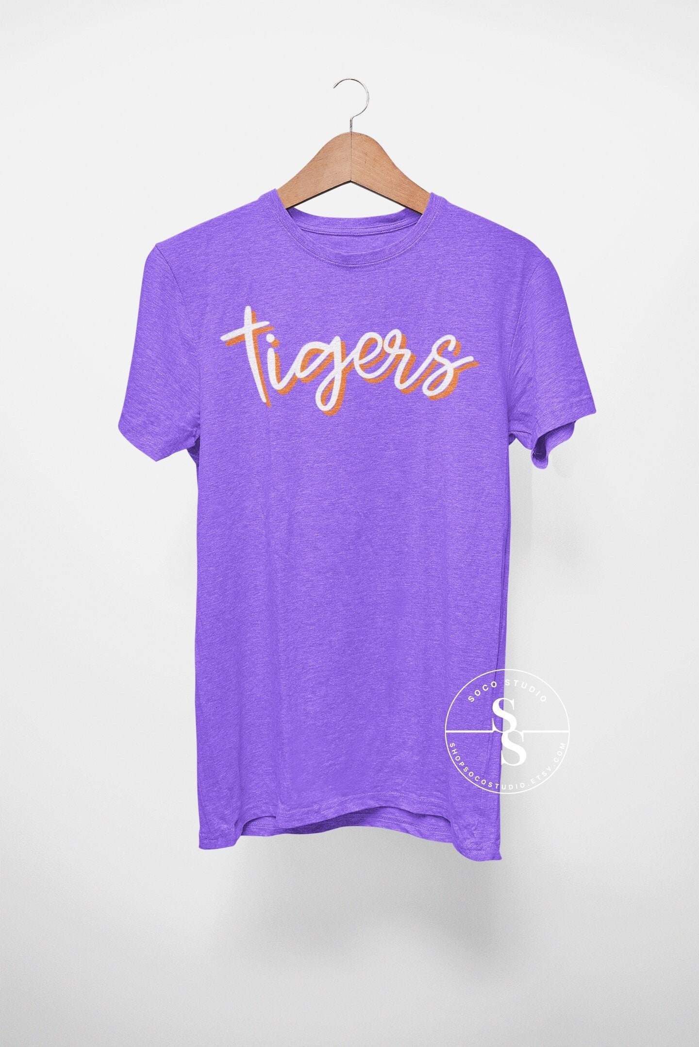Purple Clemson Purple Shirt | Etsy