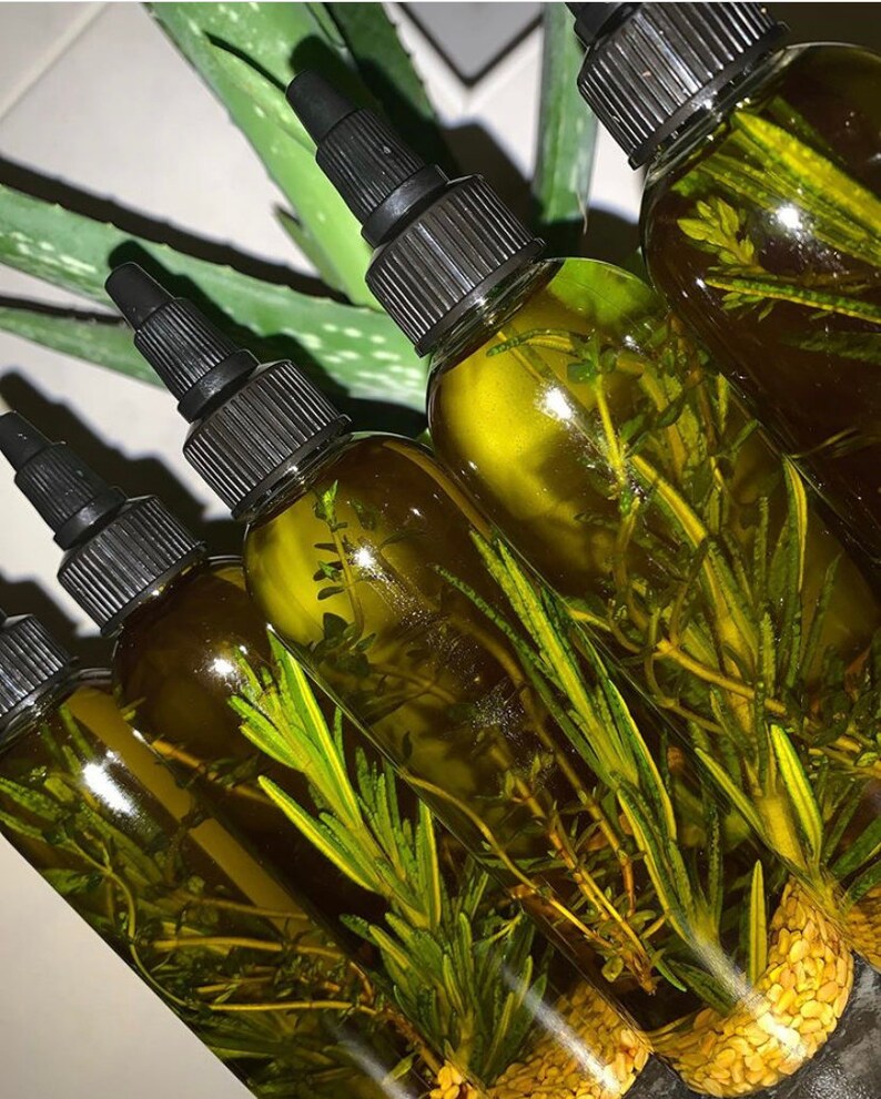 Herb Infused Hair Growth Oil Etsy UK