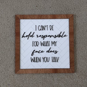Sign and Herringbone Pattern SVG Laser Cut File
