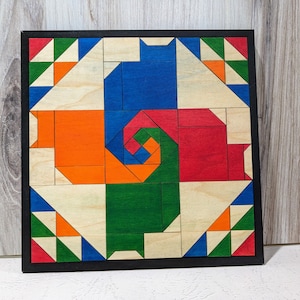 Cat Barn Quilt Square SVG Laser Cut File