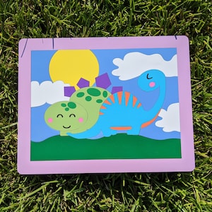 Dinosaur Puzzle SVG Laser Cut File