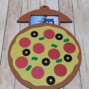 Pizza Gift Card Holder SVG Laser Cut File