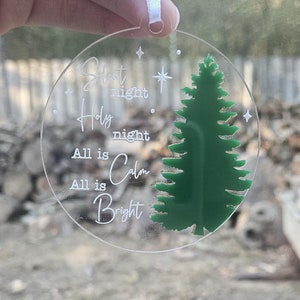 Silent Night Christmas Ornament