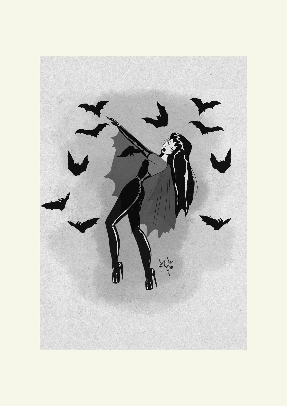 Dancing with bats Etsy