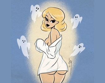 Pinup Print Ghost