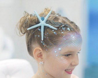 Starfish Hair clip for Mermaid Costume, Mermaid Accessories, Great for Kids