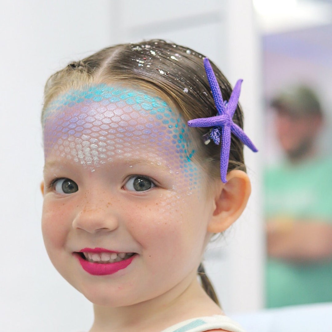 Purple Starfish Hair Clip for Mermaid Costume, Mermaid Accessories