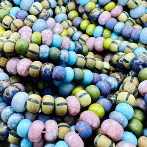 6mm Large Hole Matte Dusk Czech Picasso Seed Bead Mix - Leather, Stringing, Beading