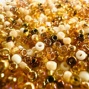 Miyuki 11/0 Seed Bead Mixes (20 grams@ 2200 beads) - Tango, Serenity, Earthtone, Formal, Lilac and Honey, DIY Jewelry Making Honey Butter