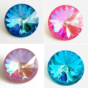 Swarovski 12mm DeLite #1122 Rivoli - Round Crystals for Setting or Bezeling