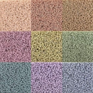 Set of Miyuki 11/0 New Alabaster Colors (3&quot;tubes @ 14 gm) - Set of 9 tubes - Includes free shipping
