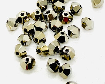 3mm Swarovski 5328 Bicone - Color: Metallic Light Gold 2x - Best Price Available for 20 Beads