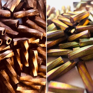 Matte Miyuki 6mm Twisted/Spiral Bugle Beads (3&quot; tube of 12grams approx. 450 beads)