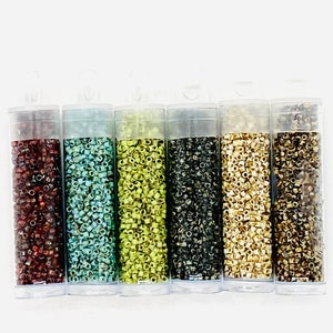 Miyuki 11/0 Delica Picasso Bead Tubes (2&quot; tubes approx. 7.2gm)