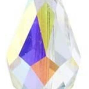 Swarovski #5500 Facettierte 12 x 8 mm Crystal AB Tropfenförmige Perle in Tropfenform